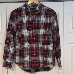Polo by Ralph Lauren Red and Blue Plaid Button Down Shirt
